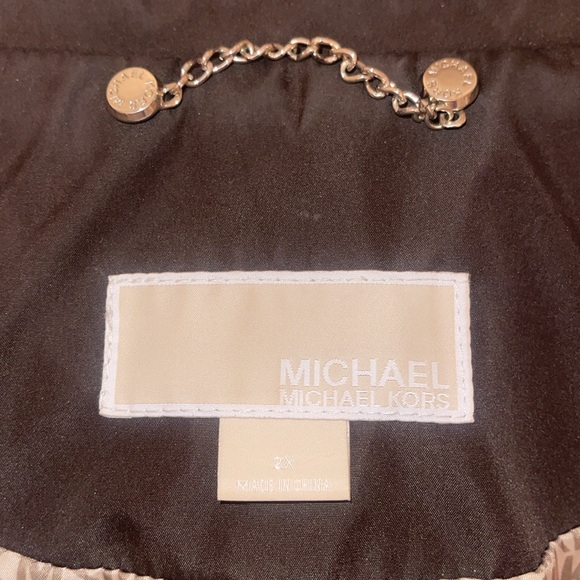 Michael Kors Khaki Hooded Jacket - Picture 8 of 8